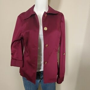 Charter Club Acai Berry Button Front Blazer Jacket SALE